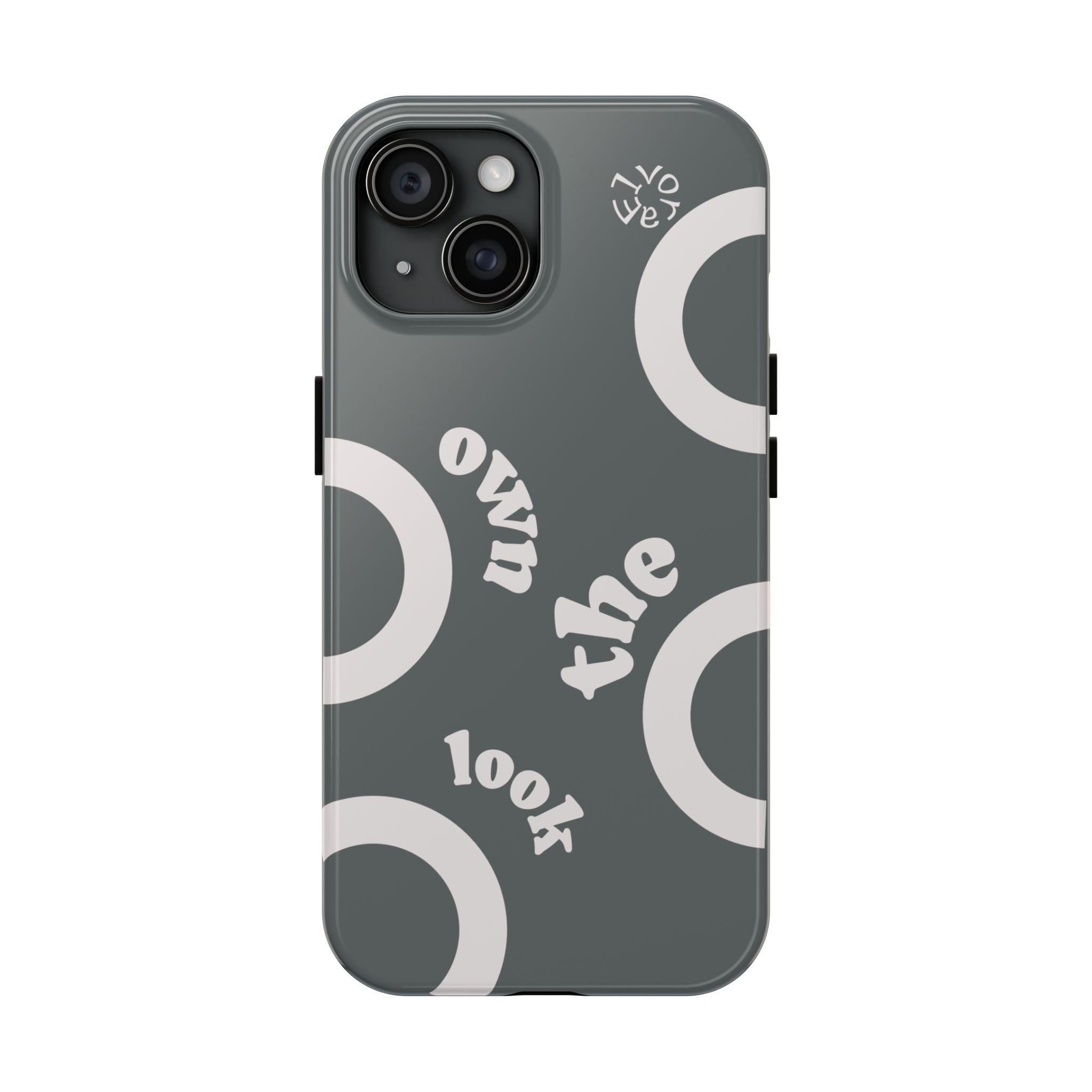 Trendsetter Grey | Circle Pattern iPhone Case