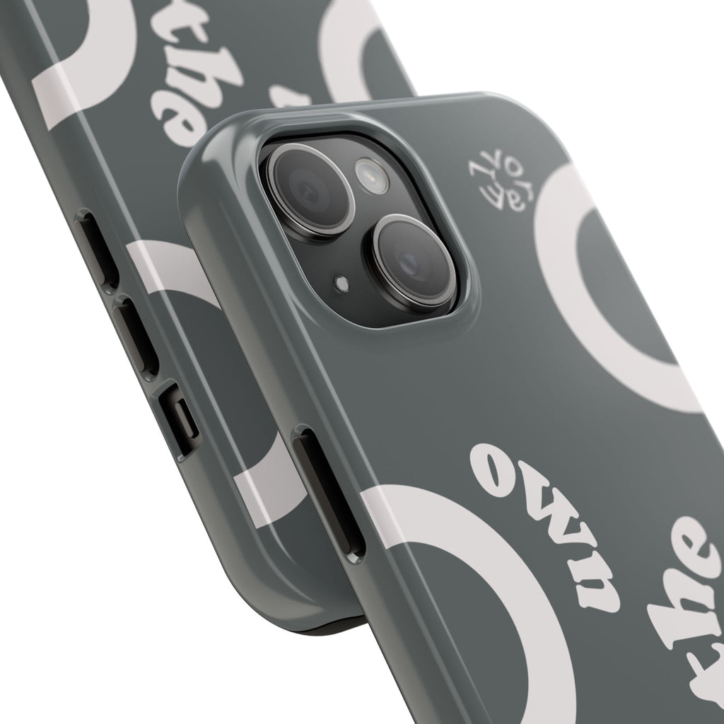 Trendsetter Grey | Circle Pattern iPhone Case