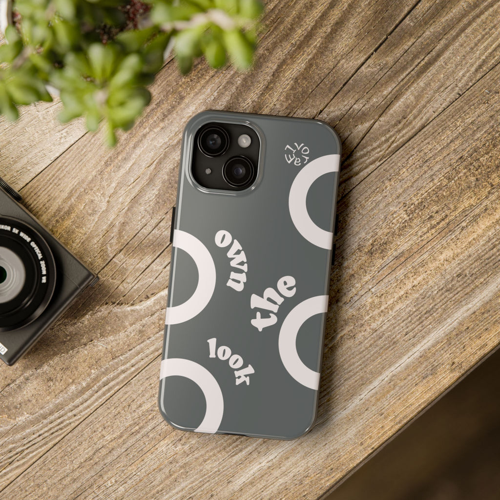 Trendsetter Grey | Circle Pattern iPhone Case
