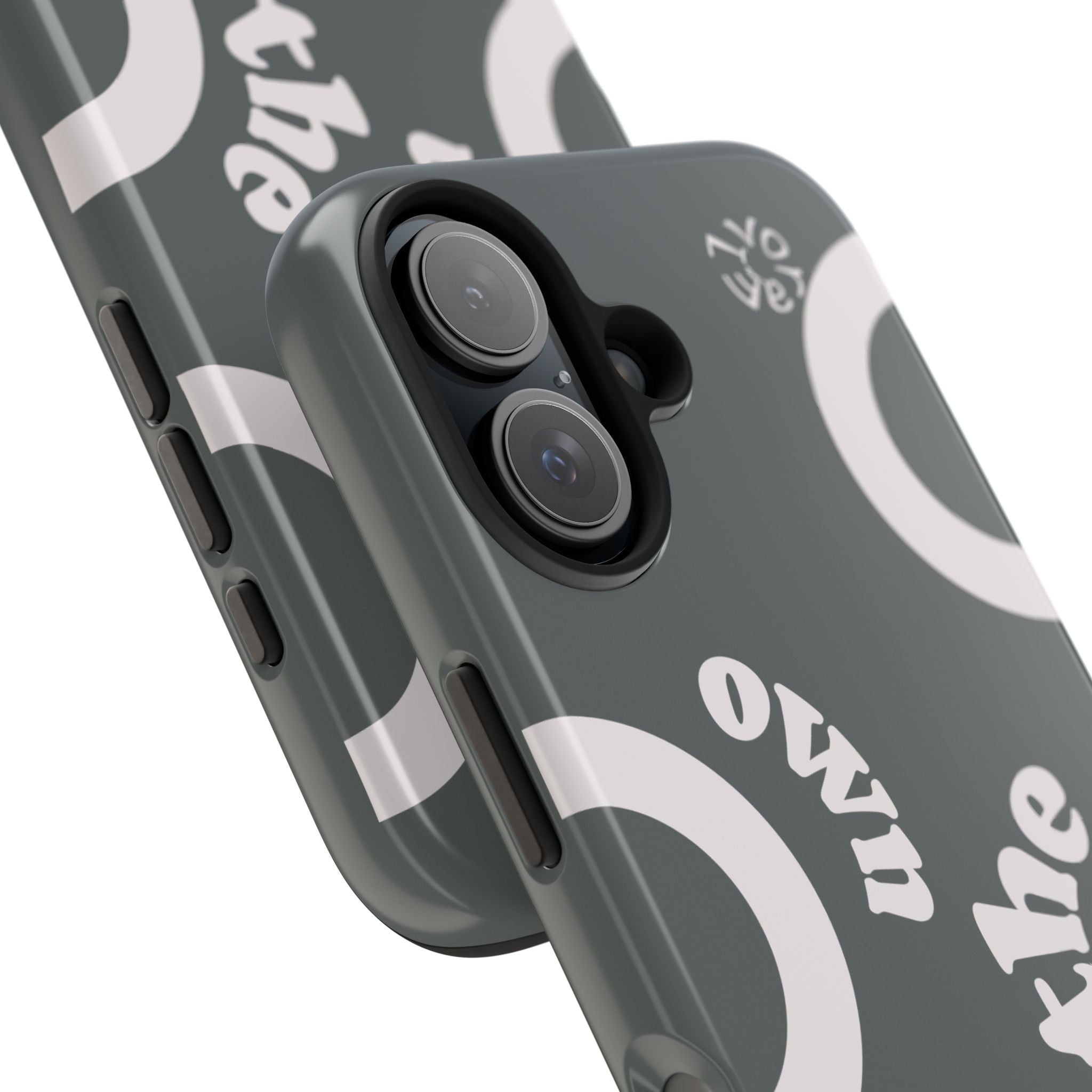 Trendsetter Grey | Circle Pattern iPhone Case