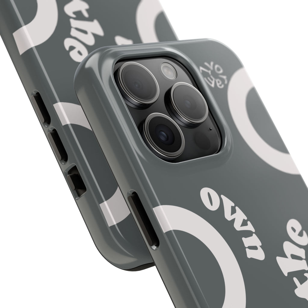 Trendsetter Grey | Circle Pattern iPhone Case