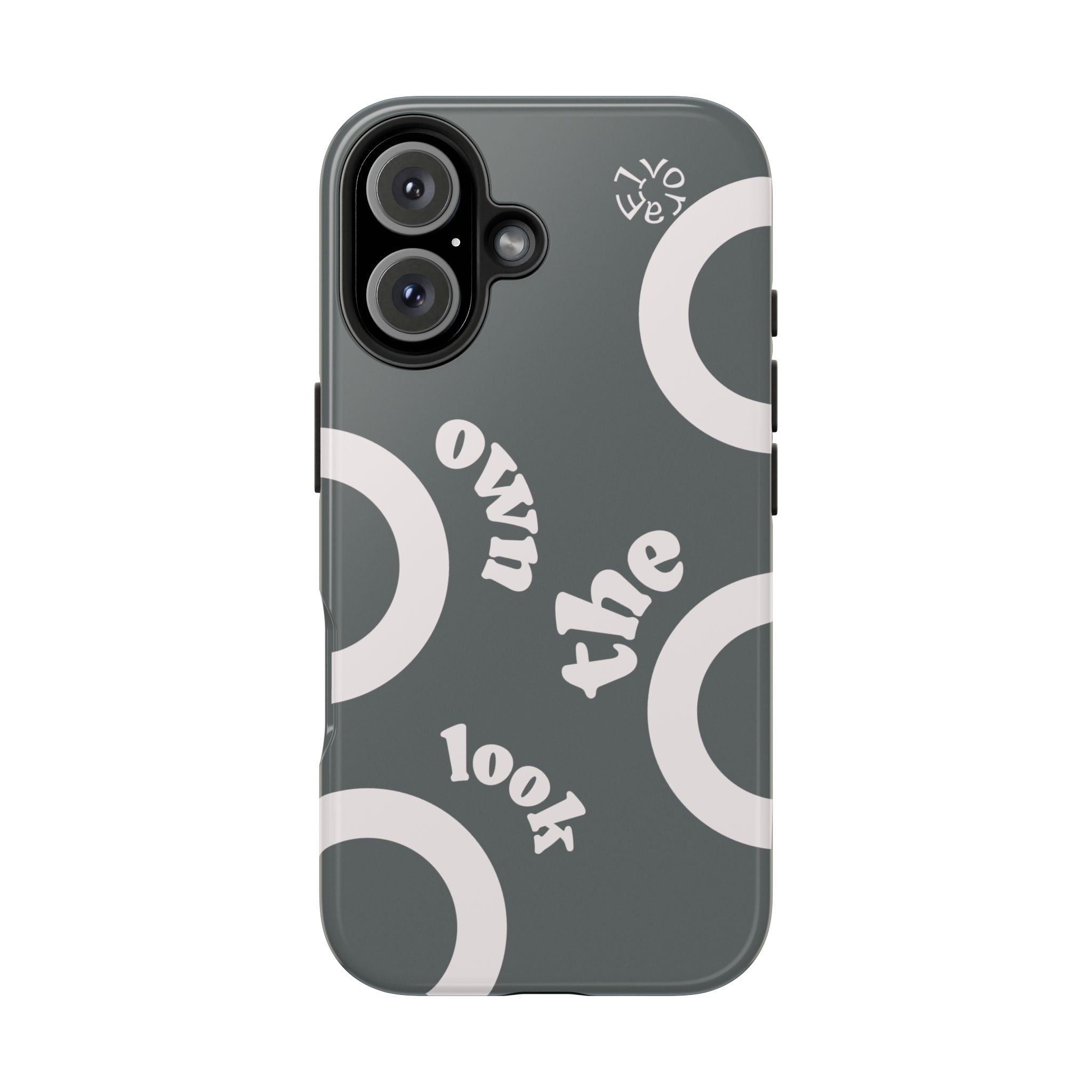 Trendsetter Grey | Circle Pattern iPhone Case