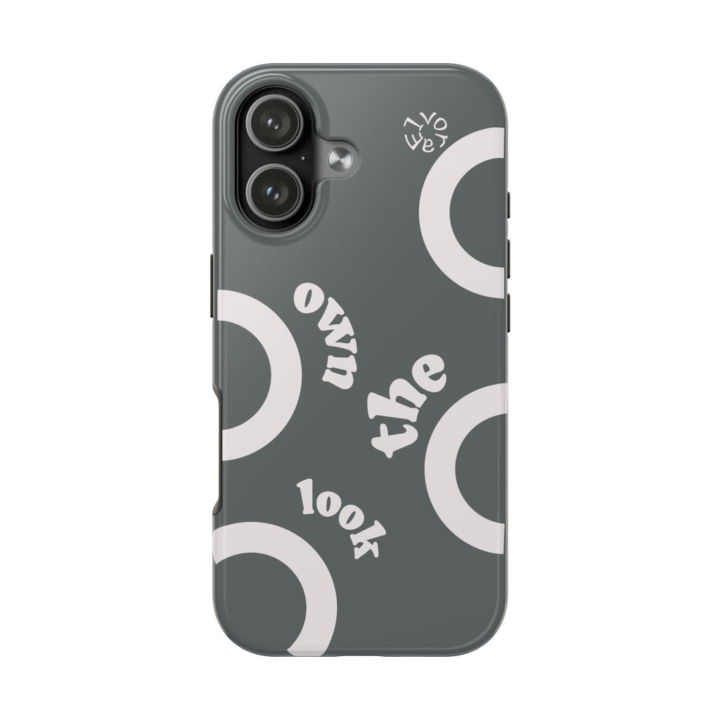 Trendsetter Grey | Circle Pattern iPhone Case