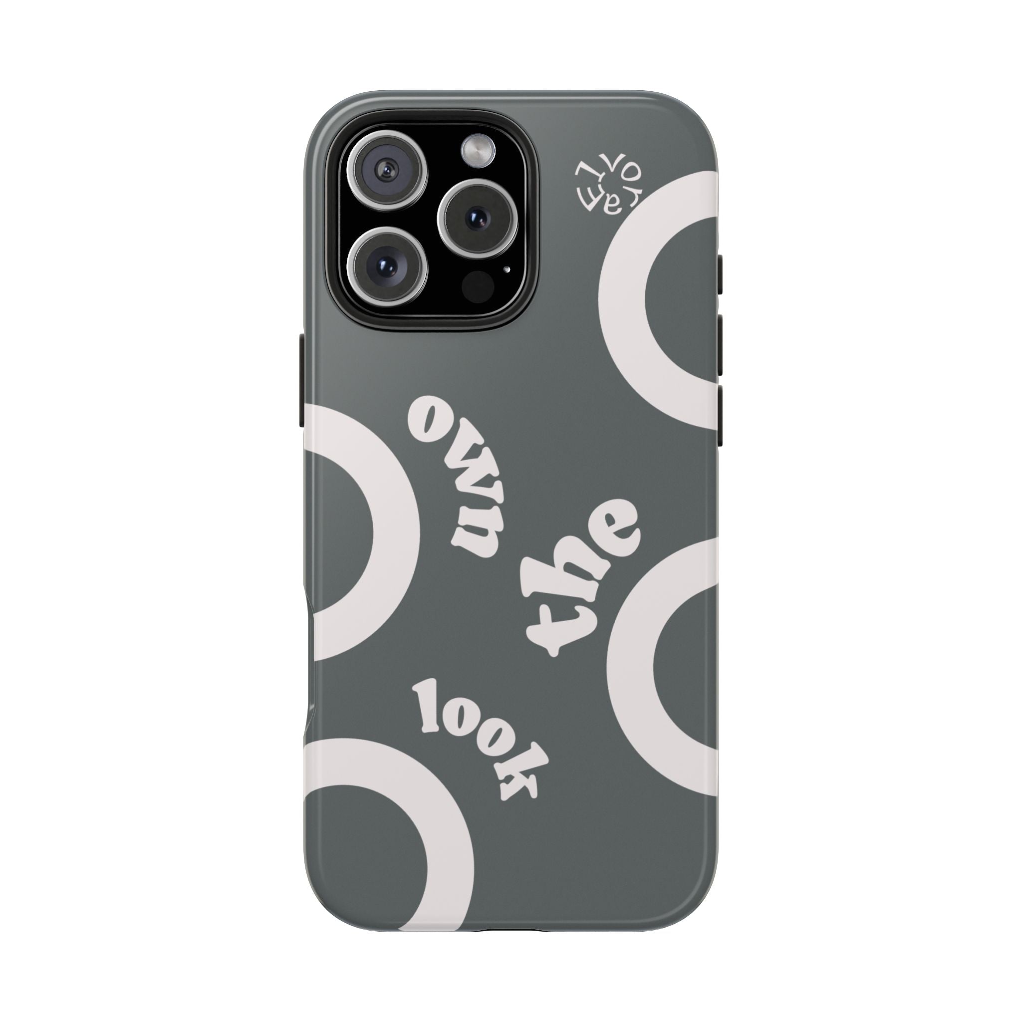 Trendsetter Grey | Circle Pattern iPhone Case
